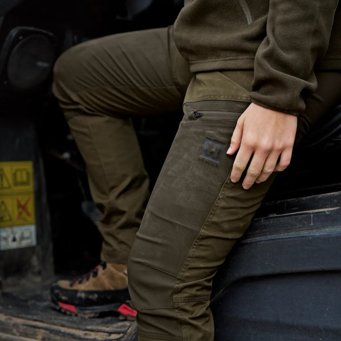 Härkila Fjell Bukser Kvinder Dark olive/Willowgreen