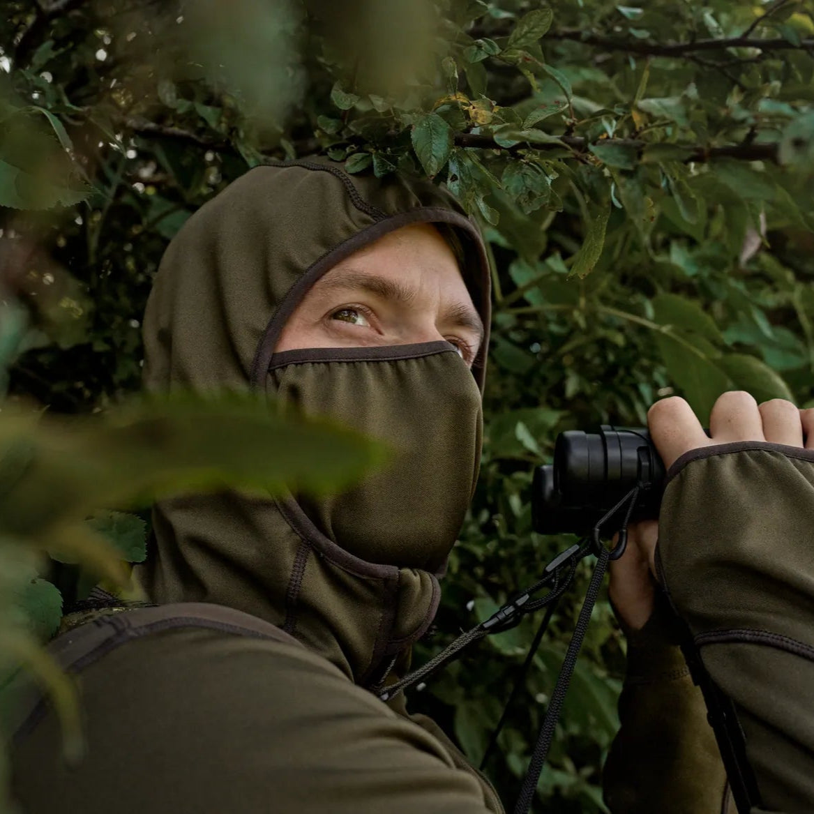 Härkila Deer stalker fleece hætte trøje med lynlås