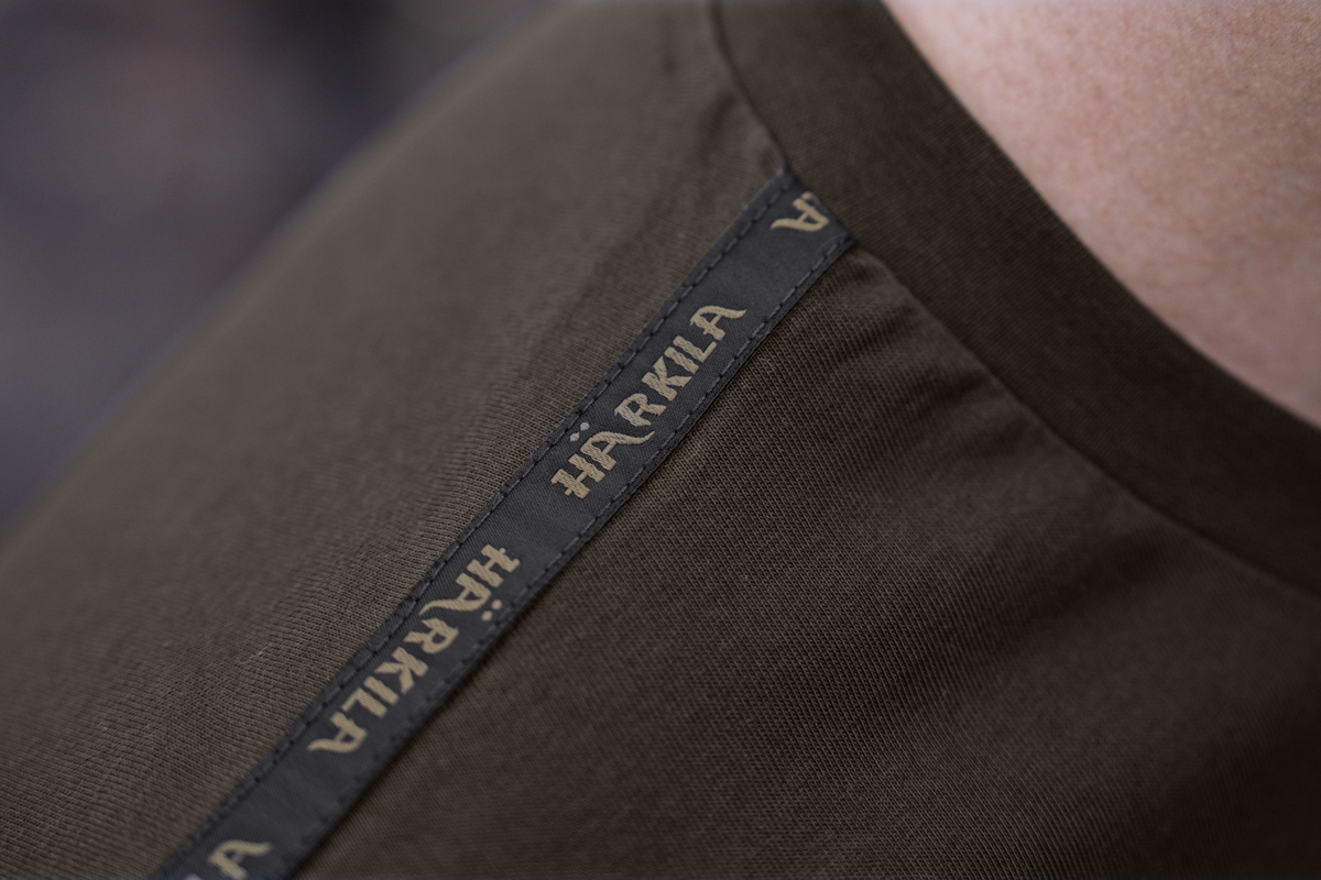 Härkila logo brand S/S t-shirt Shadowbrown/Tarmac