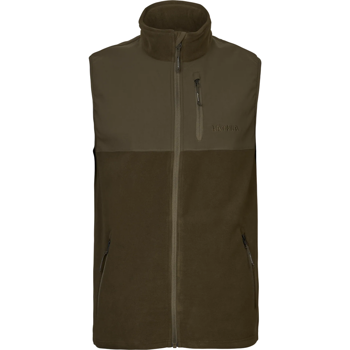 Härkila fjell fleece vest hunting green / willow green