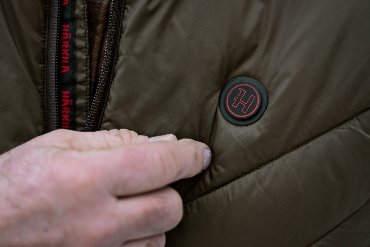 Härkila Heat Insulated vest Willowgreen/Shadow brown