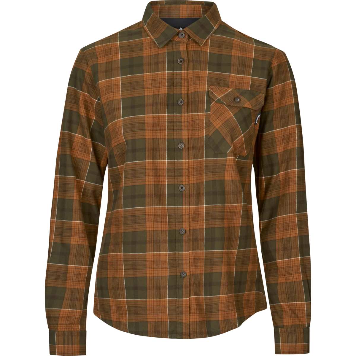Seeland Skye Flannel skjorte Grizzly brown/terracotta check woman