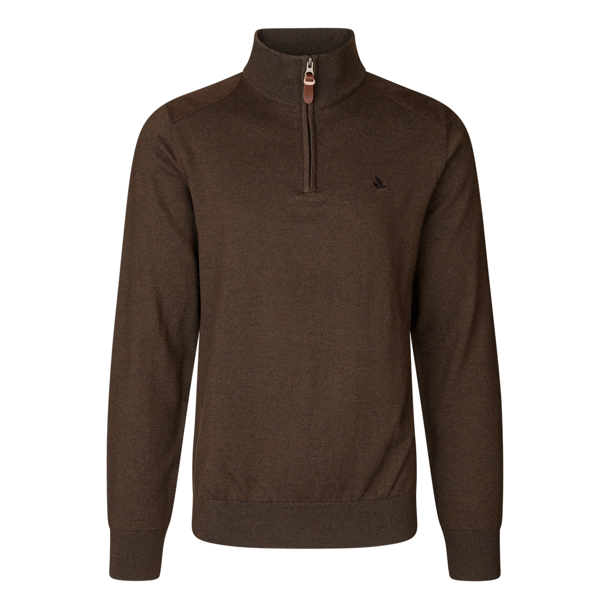 Pinetræ Halv Lynlås Sweater DarkBrown