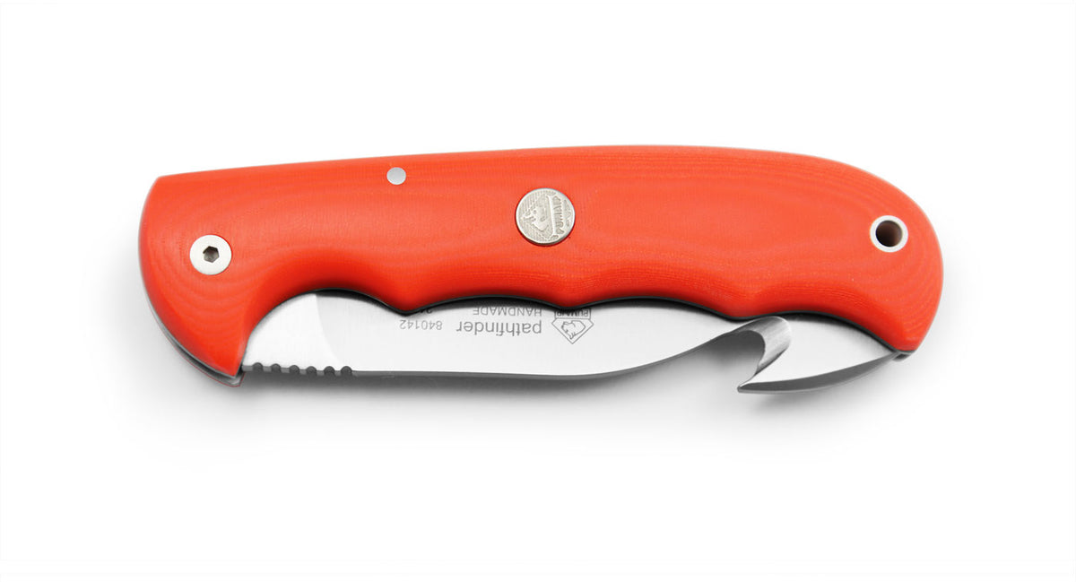 PUMA IP Pathfinder Gut Hook Orange Micarta