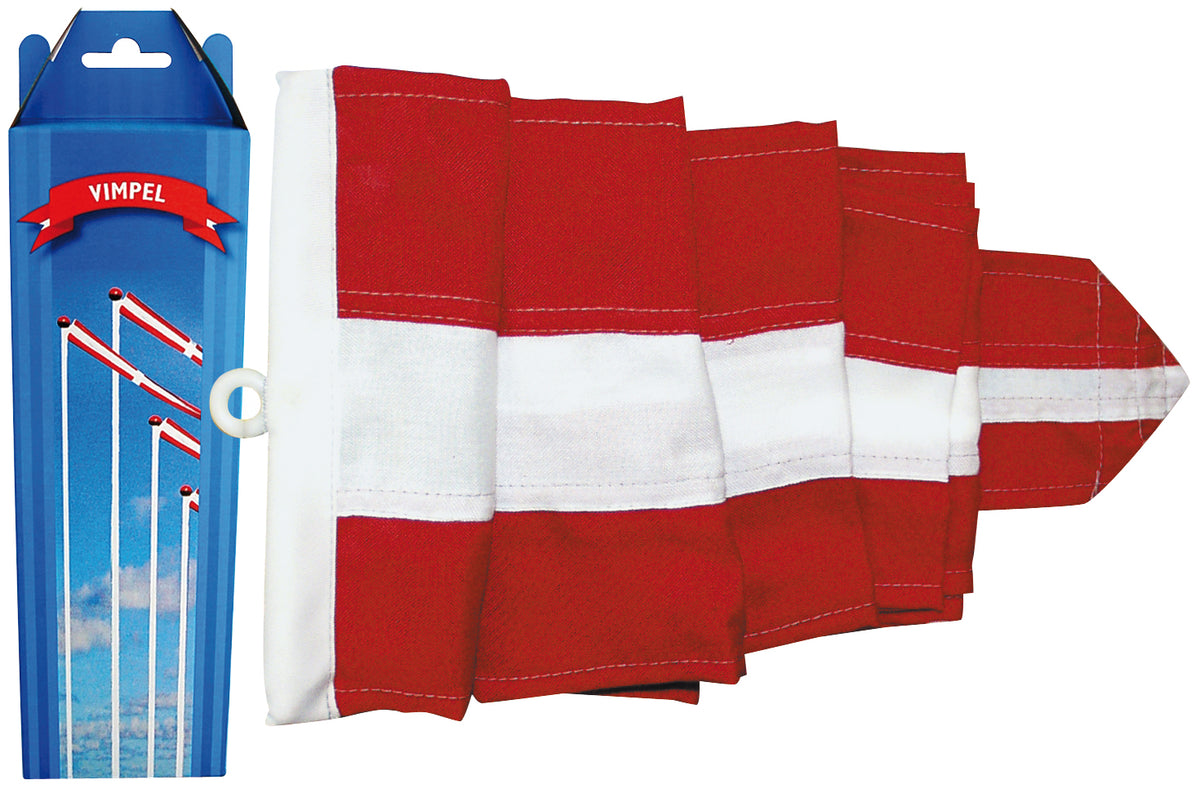 Dannebrog Vimpel 24x500 Cm til 10 M stang