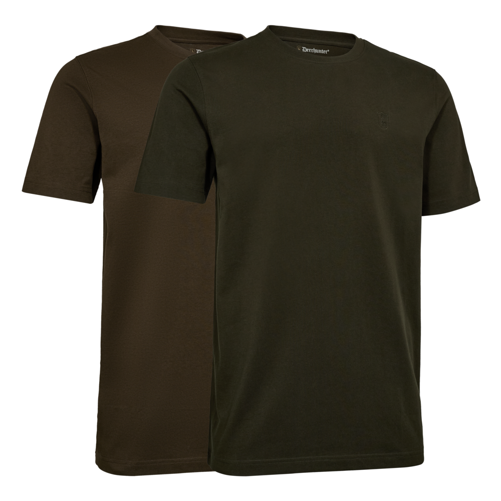 Deerhunter 2-pack T-shirt Fallen leaf / Timber