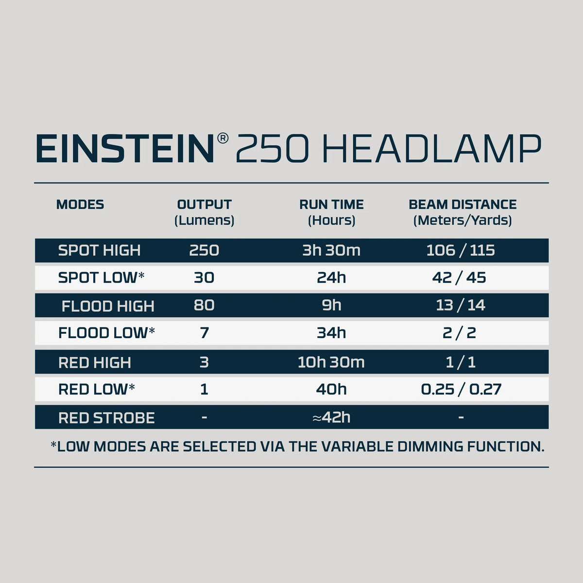 EINSTEIN 250 HEADLAMP
