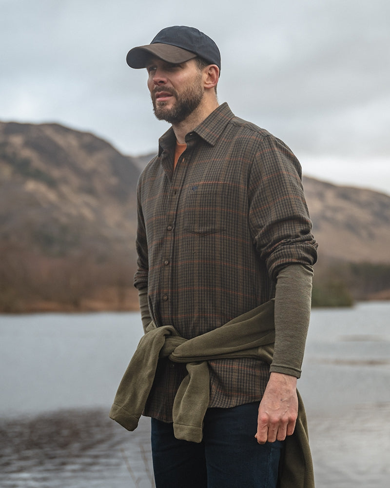 Harris Cotton/Wool Twill Check Shirt
