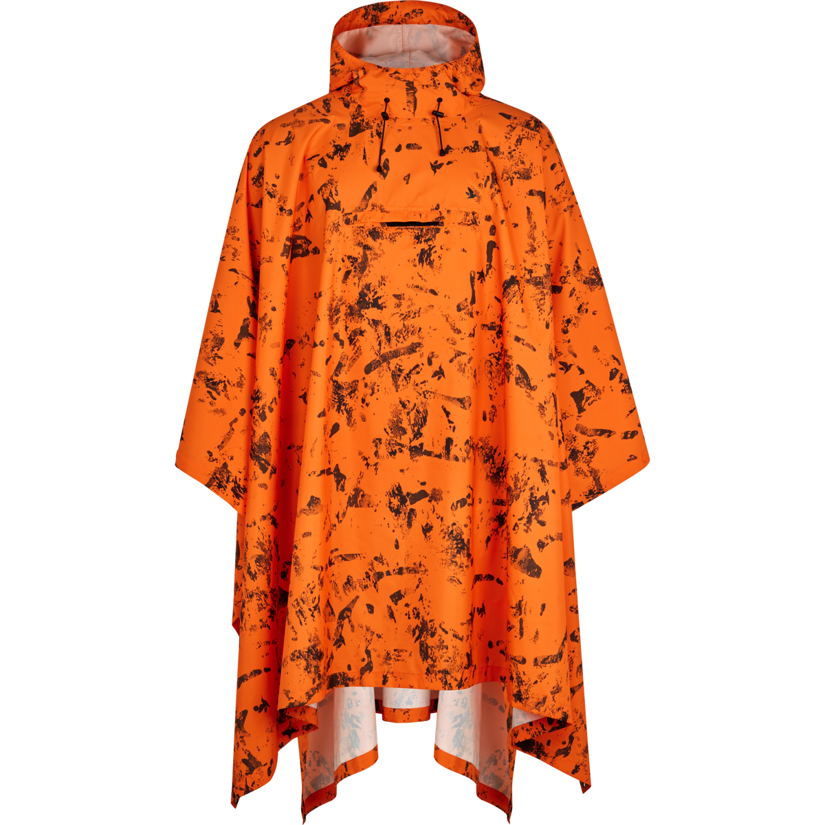 Taxus Camo Rain Poncho inVis orange blaze one size