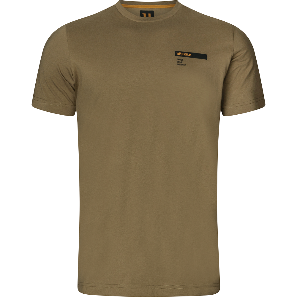 Härkila Logo band T-shirt Dark antique bronze