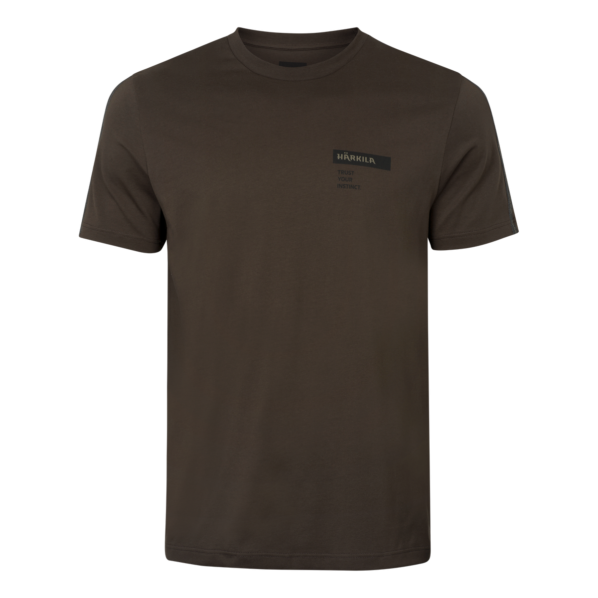 Härkila logo brand S/S t-shirt Shadowbrown/Tarmac