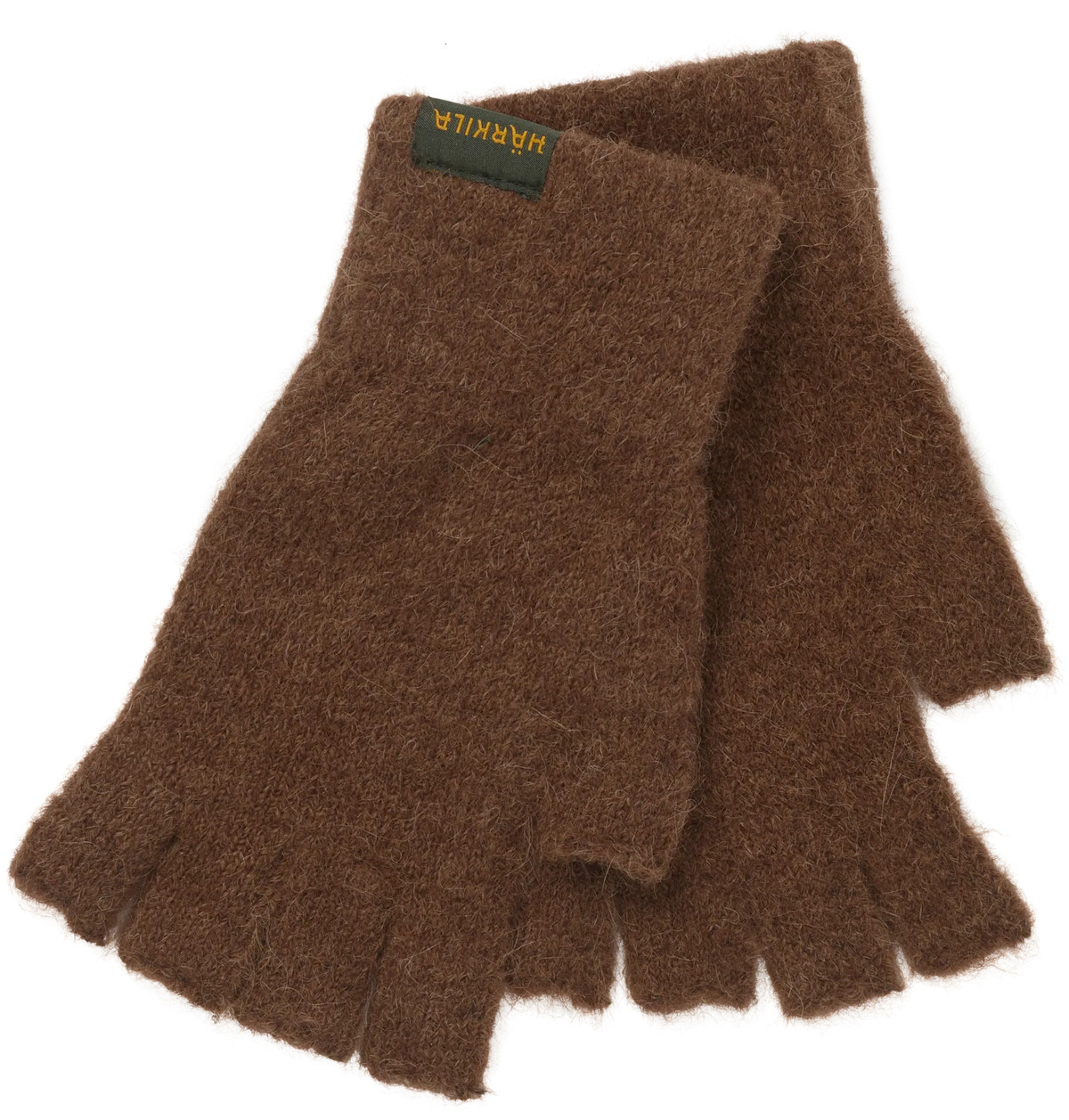 Alpacka Half Finger Handsker Pinecone brown