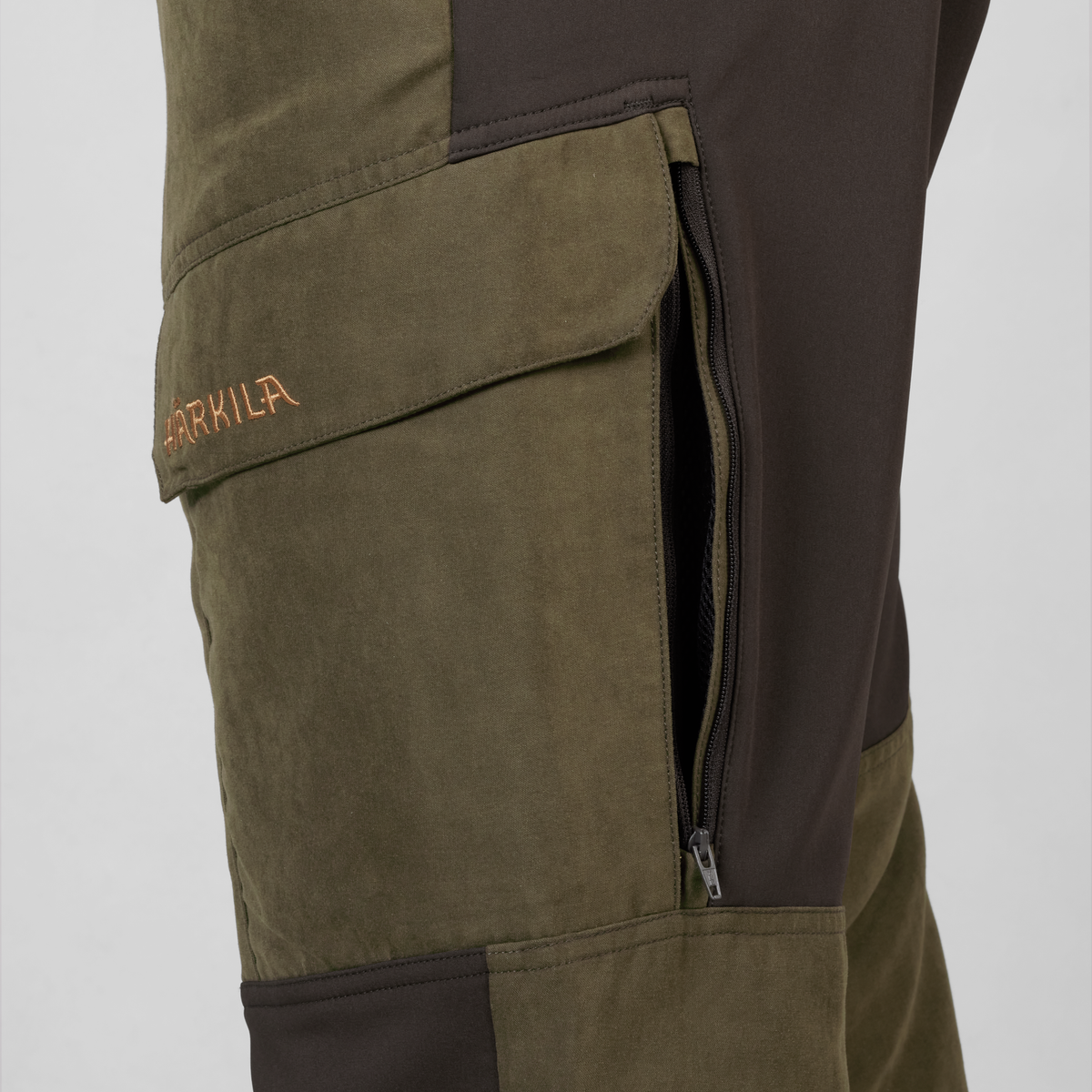 Härkila Scandinavian Trousers - Willow Green/Deep Brown