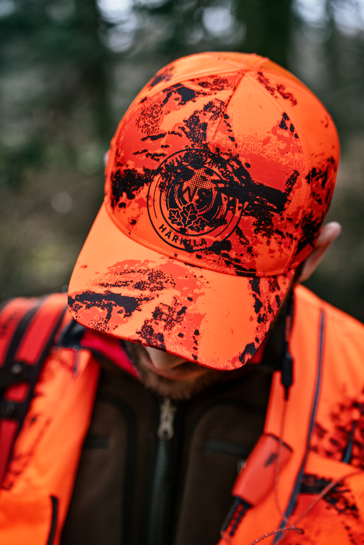 Wildboar Pro Blaze camo lys kasket AXISMSP®CE orange/Shadow brown, ONESIZE