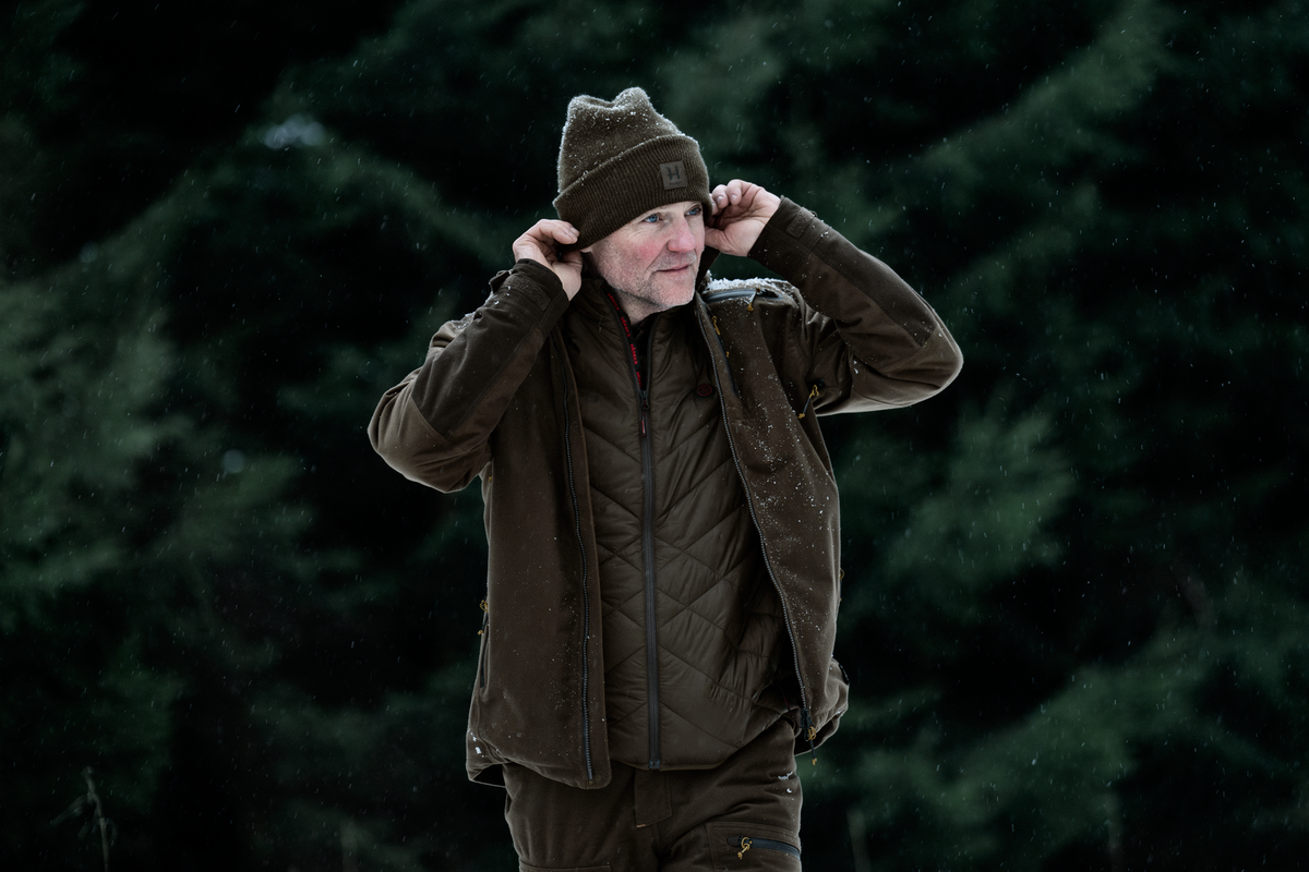 Härkila Heat Insulated vest Willowgreen/Shadow brown