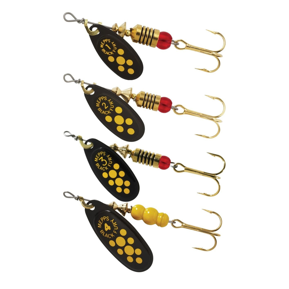 Mepps Agila Black Fury Black Yellow