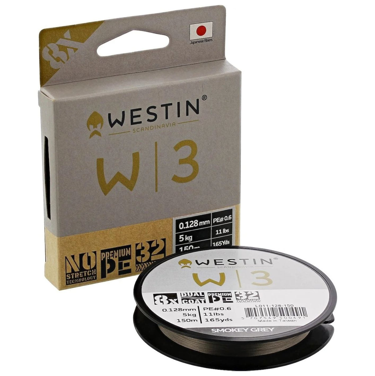 Westin W3 8-Braid Smokey Grey