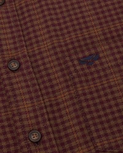 Harris Cotton/Wool Twill Check Shirt