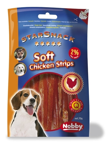 Soft kylling strips